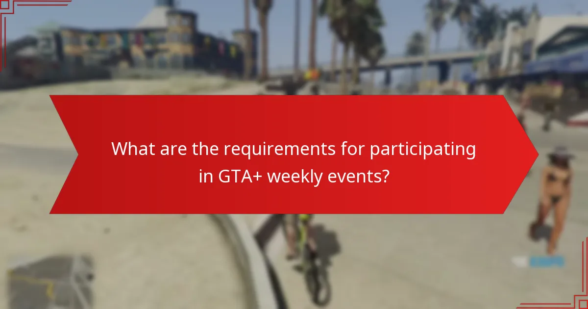 How does community feedback shape the perception of GTA+ weekly events?